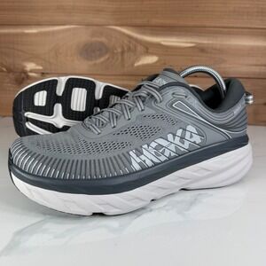 Hoka One One Bondi 7 Running Shoes Wild Dove Dark Shadow 1110518 WDDS Mens 10